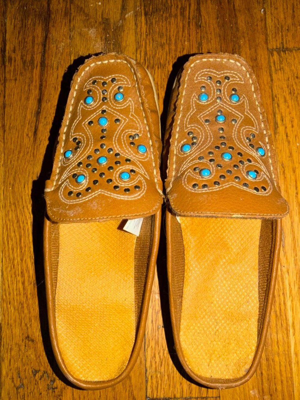 leather flat slip on shoes